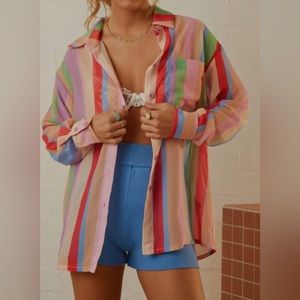 Peppermayo Striped Sheer Shirt